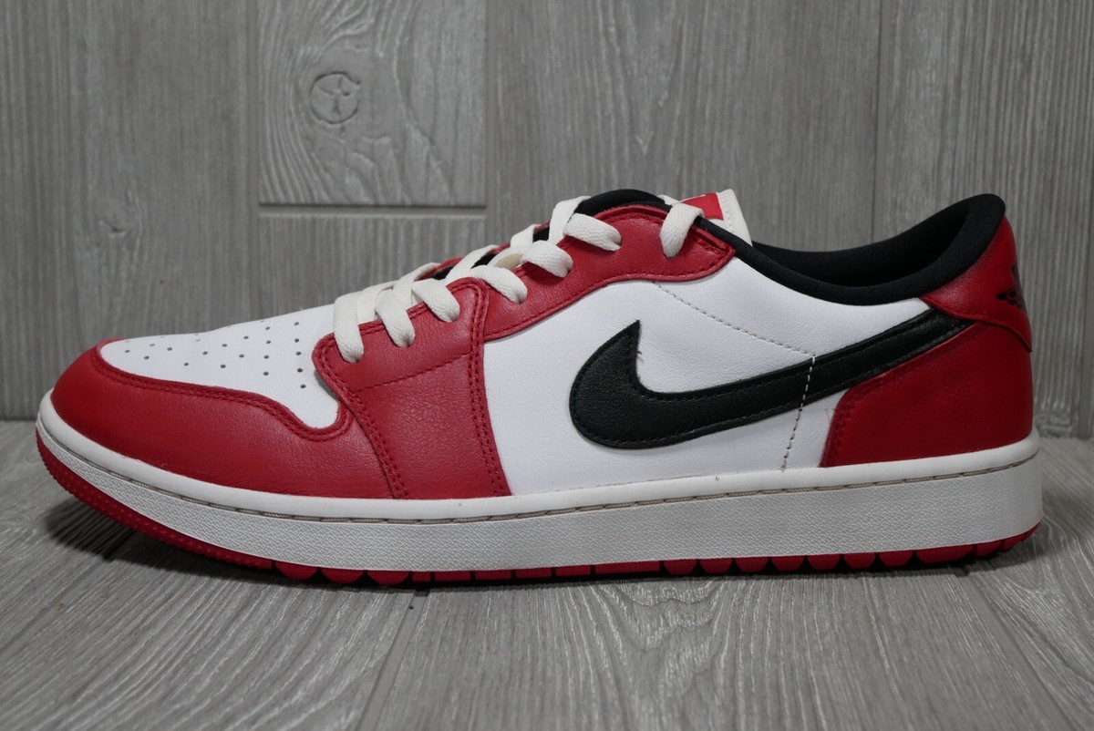 Near Perfect) Nike Air Jordan 1 Low G Golf Shoe Chicago Red