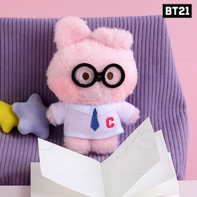 BTS BT21 Official Goods mini minini PREPPY PLUSH KEYRING +
