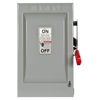 Siemens Fuse Saety Switch 7.70''Hx13.50''Wx20.40''D 240 V Short Circuit Protection