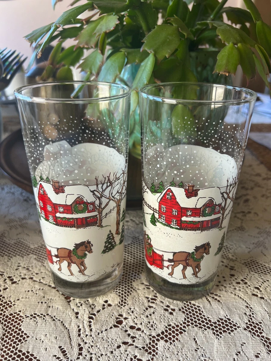Christmas cheap drinking glasses