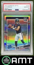 CJ C.J. Stroud PSA 10 2023 Panini Donruss Optic Holo Prizm Texans Rated RC 4634