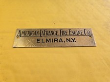 American LaFrance Vintage Fire Truck Engine Emblem Badge Logo Original Vintage