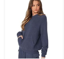 Edikted Women's Wynter Oversized Knit Hoodie size M