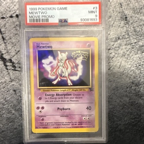 Pokémon Mewtwo Movie Promo 03/53 Wotc PSA 9 1999 Regular Promo Card