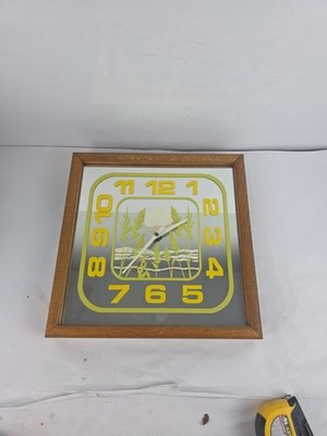 1976 Hoursakes Lucid Lines Mirror Clock Virgil Thrasher Style 13