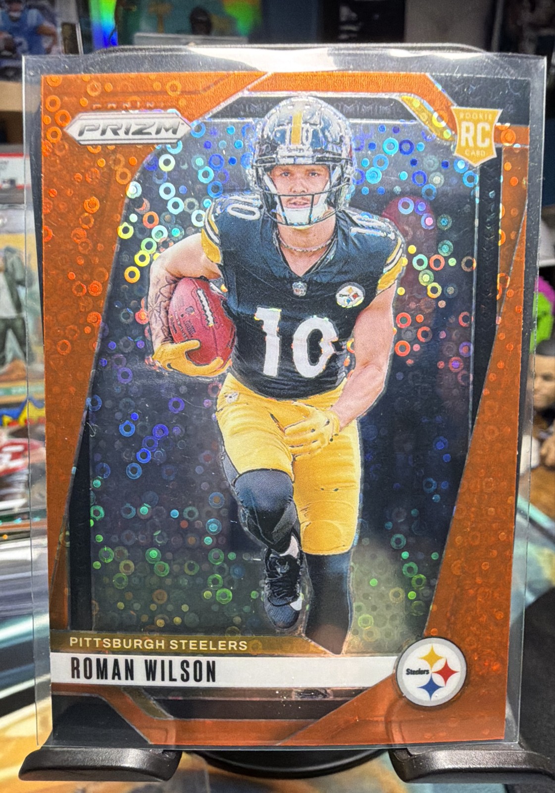 2024 Panini Prizm Rookies Roman Wilson #384 Disco Prizm (RC)