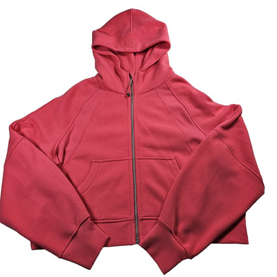 Lululemon Scuba Oversized Full-Zip Hoodie M/L Sonic Pink Excellent Used