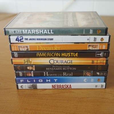 Lot of 9 DVD Movies Drama Sports Award Winners Bundle Collection
