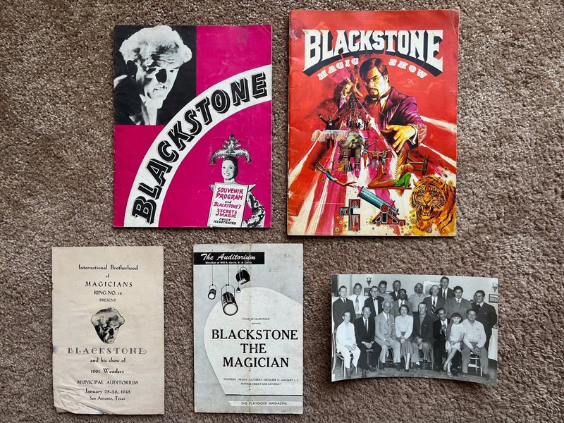 Harry Blackstone Sr. & Jr. Vintage and Rare Program and Photo Lot