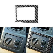 Carbon Fiber Headlight Switch Panel Frame Trim For Chrysler 300 300C 2005-07