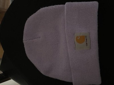 Carhartt Light Purple Knit Beanie Women's One Size Acrylic Stretch Logo Hat