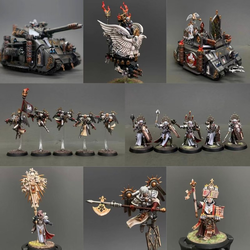 Warhammer 40k Adepta Sororitas Imagifier Armies ProPainted Miniatures Commission