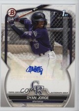 2023 Bowman Paper Prospect Auto Dyan Jorge #PPA-DJ Auto 0i7e