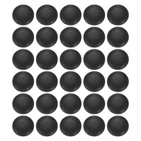 30X Pu-LederknöPfe 12,5Mm Schwarz FüR Diy-Kleidung