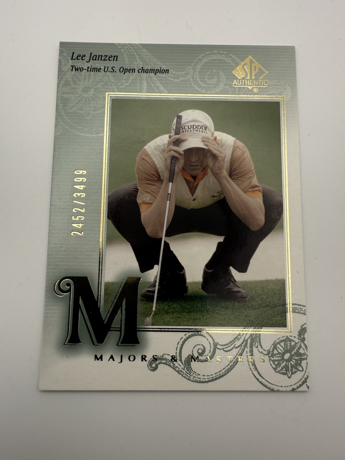 2002 SP Authentic #128 Lee Janzen #/3499