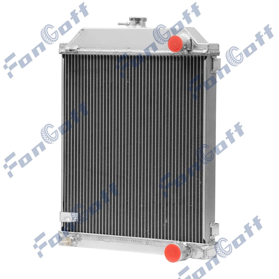 3 Row Aluminum Radiator For 1950-1961 Jaguar Mark IX VII VIII 3.4L 3.8L L6 Foto 4 de 4