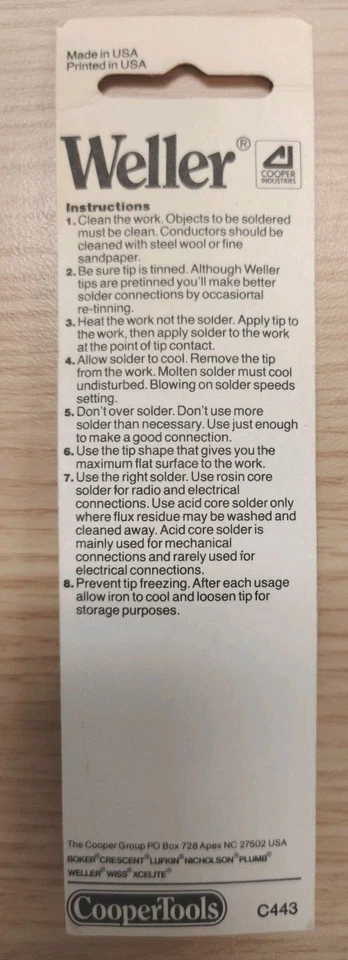 Punta de reemplazo Weller, EPH 107 (47966), 5/64" 1,98 mm punta de destornillador, para EC1301 Foto 2 de 3