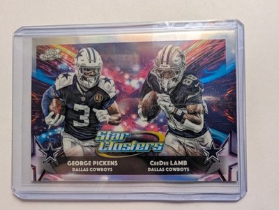 2025 Topps Chrome Cosmic Star Clusters George Pickens & CeeDee Lamb No.SC-8