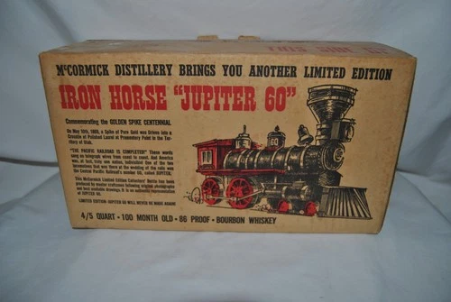 McCoy Pottery McMormick Train Engine Decanter Box