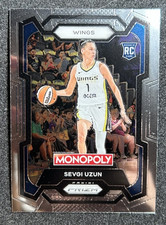 2024 Panini Prizm Monopoly WNBA Sevgi Uzun 22 Base Rookie RC Dallas Wings