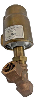 AVS 6323/1104/7155 2/2 NC Pneumatisches Messing Schrägsitzventil 1/2''