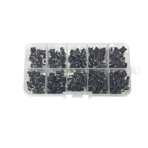 100 Stücke Tastschalter Mikro-Momentanwert 4-Pins Tasten 6 * 6 * 4,3-13mm