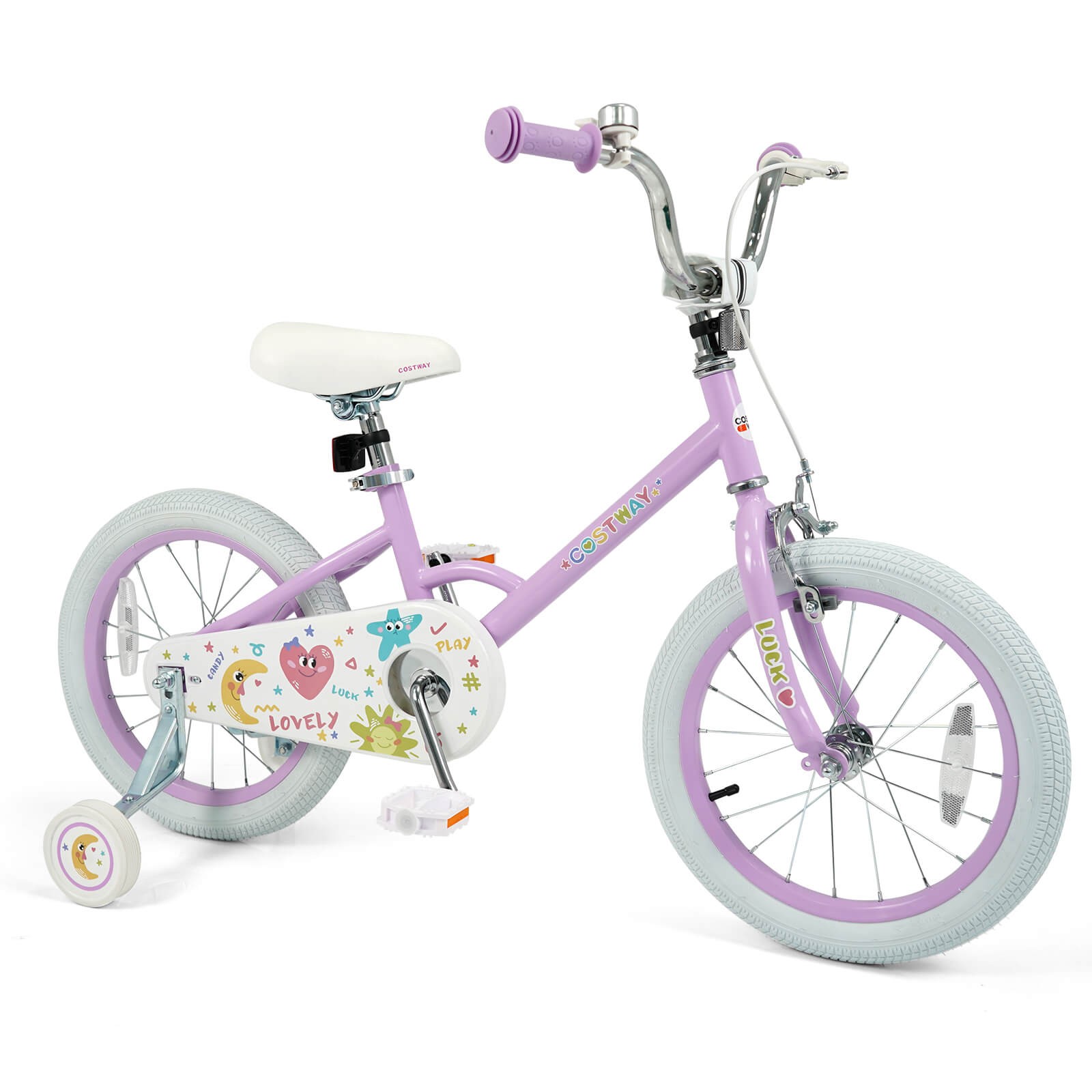 16 Inch Kids Bike for Girls Boys Age 3-8 Years w/Training Wh