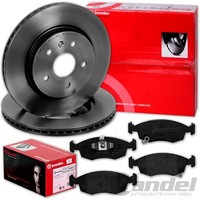 Brembo Bremsscheiben 257Mm + BelÄGe Vorne Passend FüR Fiat Panda 312 Auch 4X4