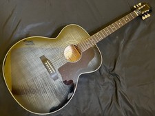 Super raro Epiphone EJ-200 Artista Ojo de Tigre Casi sin usar con bolsa de concierto