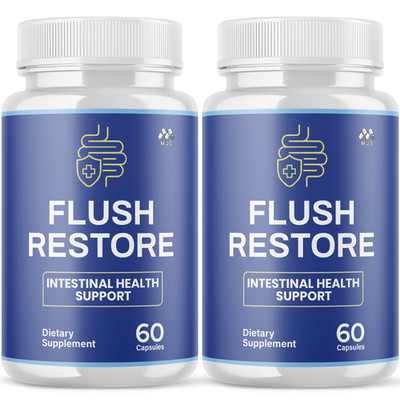 (2 Pack) Flush Restore Probiotic Supplement Gut Health Max Support 120 Capsules