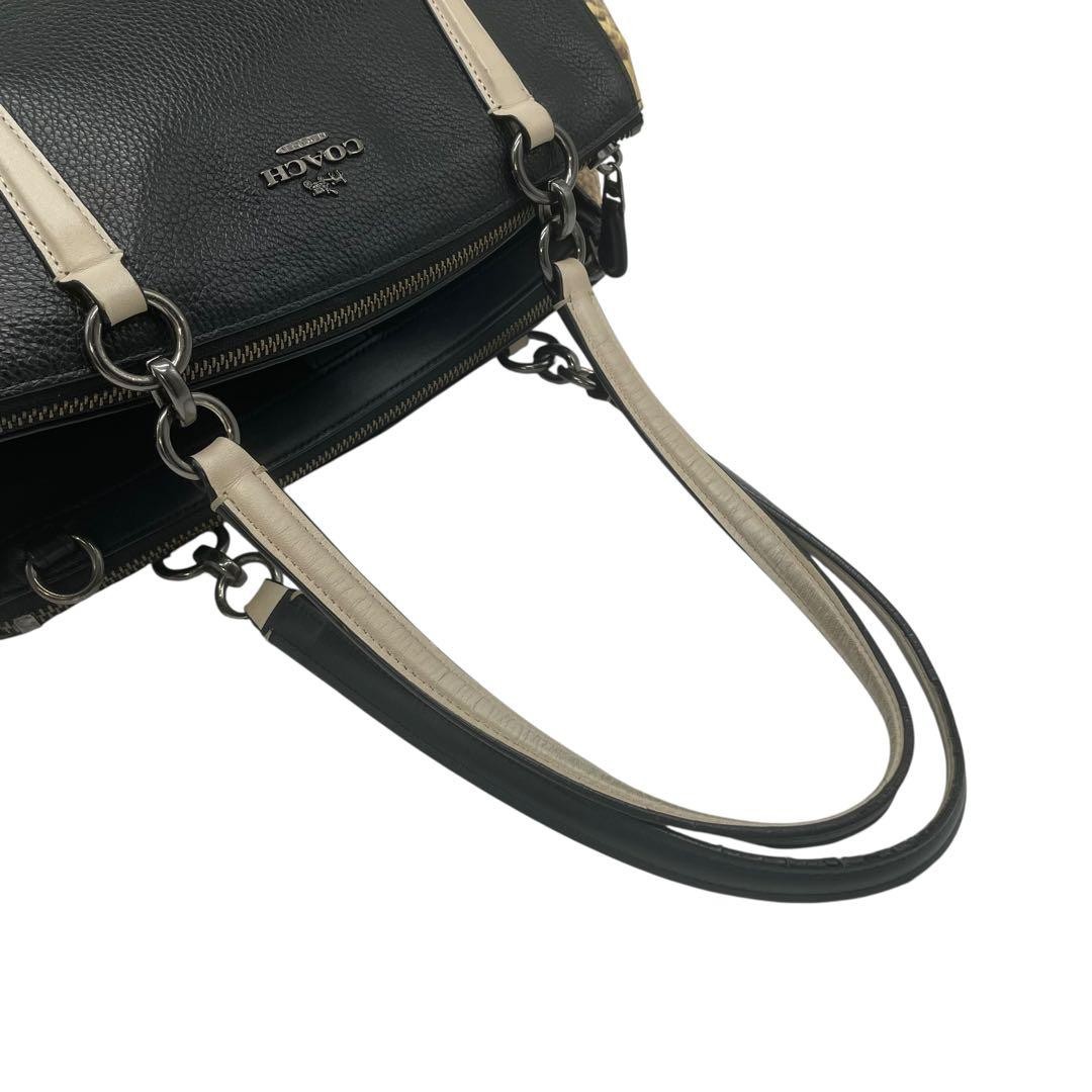 Excellent Condition COACH Python Pattern Leather … - image 8