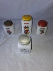 Vintage McKee Tipp city Milkglass Shakers  set of 4