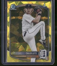 2025 Bowman Draft #BDC-195 Caleb Leys Yellow Sapphire /75