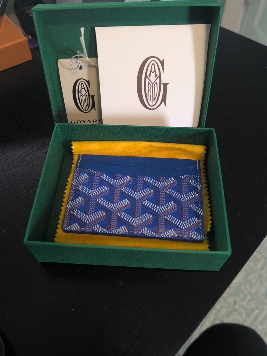 Goyard Saint Sulpice Blue Card Holder 100% Authentic Brand New | eBay