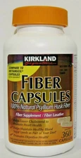 Kirkland Signature Psyllium Fiber 360 Capsules  Compare To Metamucil Caps