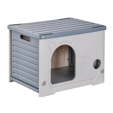 Home Waterproof Winter Warm Shelter Stray Cat Dog House Washable Pet Cave Sleepi