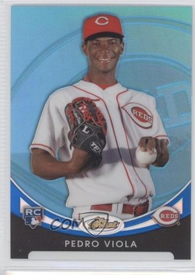 2010 Topps Finest Blue Refractor 143/299 Pedro Viola #143 Rookie RC 2u3