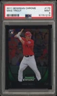 2011 Bowman Chrome Mike Trout #175 PSA 9 Rookie Card RC Angels Baseball