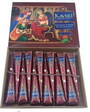 Kaveri Natural Herbal Henna Mehandi Cones Temporary Tattoo Body Art Free Stencil