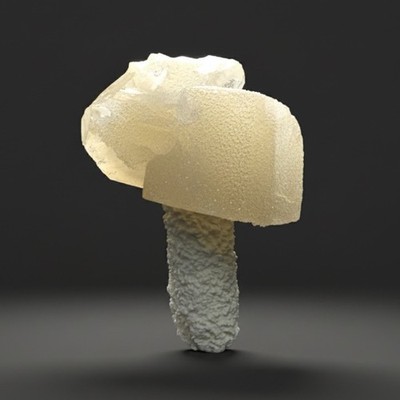 Rare Druzy Golden  Diamond  Calcite on Zeolite Matrix   Maharashtra, India