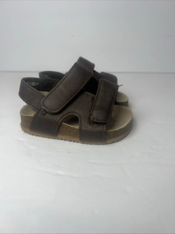 Children’s Place Marrón Clásico Duelo Correa Sandalias Zapatos 6-12 Meses NUEVO SIN ETIQUETAS Foto 4 de 4