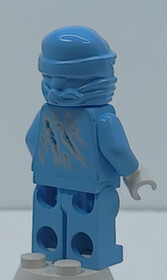 LEGO Ninjago Rare Zane NRG light blue ice minifigure 9590 Njo0069