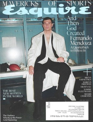 Esquire (Apr/May 26) - Fernando Mendoza, Mavericks of Sports, Sinners