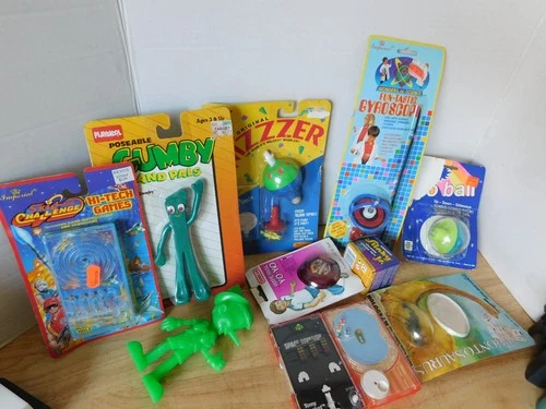 1980's TOY Lot, Sealed Whizzzer, Marx Glow Ball, Gumby, Imperial, Tomy, NIP 3/47