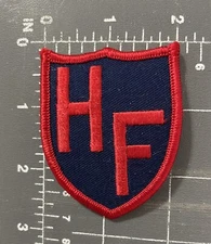 Vintage HF Shield Patch Holy Family Heavenly Father Catholic School HFHS HFS