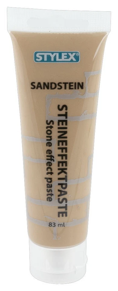 STYLEX Steineffektpaste, Sandstein 83ml Tube Acryleffekte basteln malen zeichnen