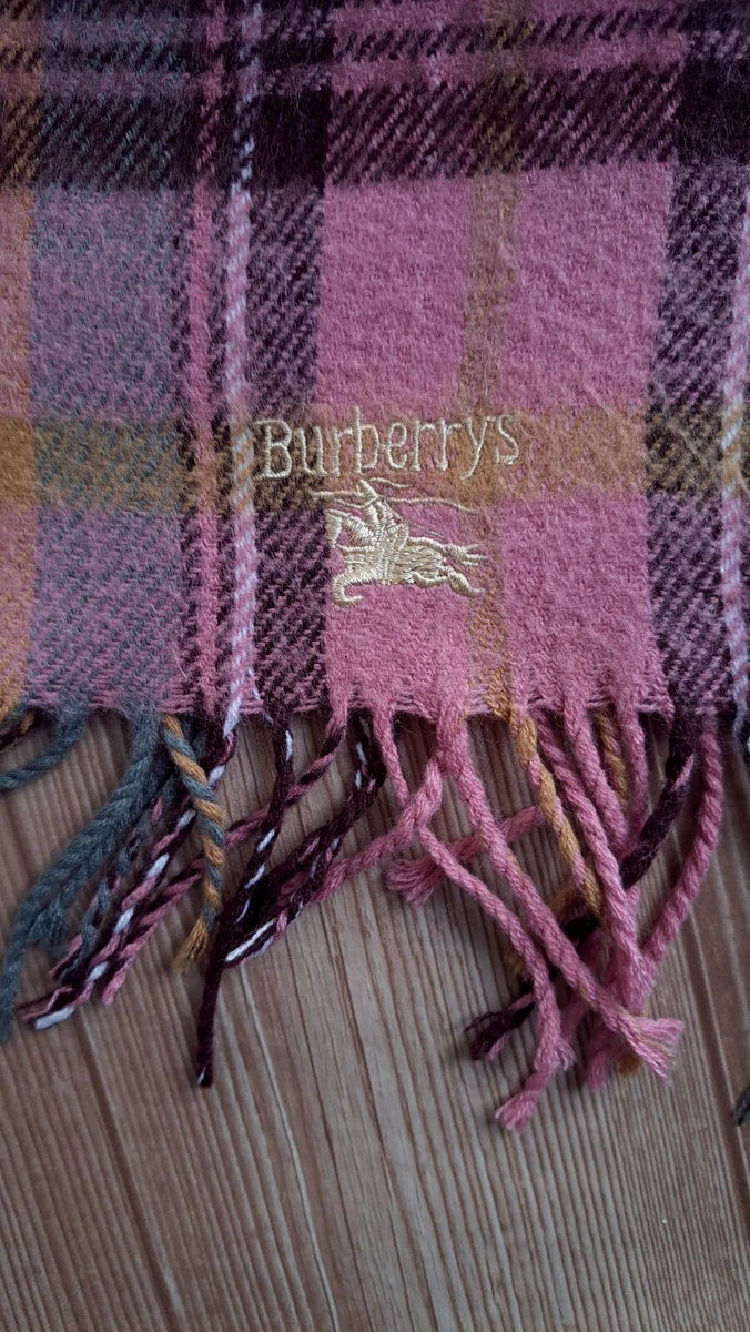Vintage burberry top wool scarf