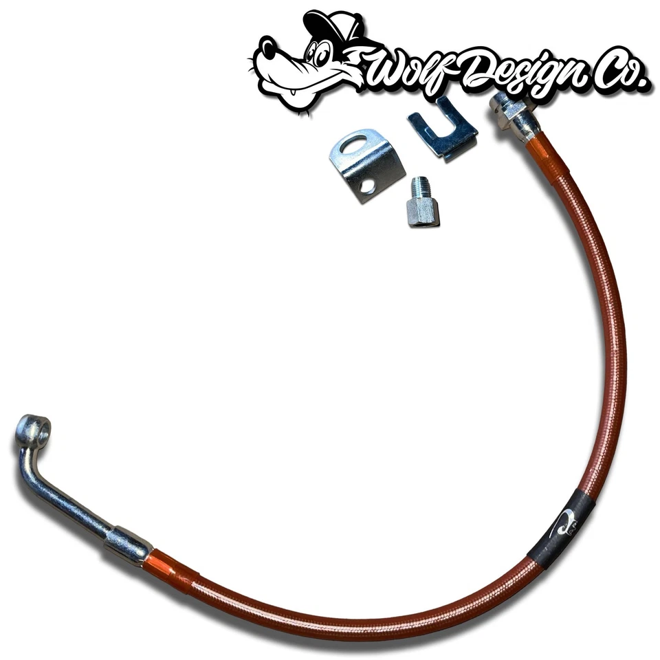 S10 Líneas de freno trenzadas delanteras extendidas de acero 20" DOT S-10 Blazer Sonoma Jimmy Foto 4 de 4