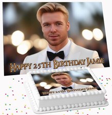 YOUR OWN PHOTO PERSONALISED  ICING EDIBLE COSTCO CAKE TOPPER PC-977