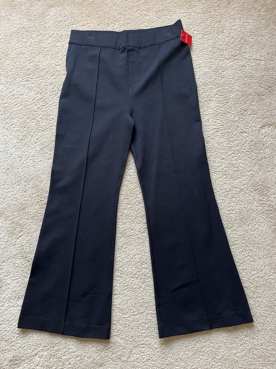 SPANX 20252R Classic Black Knit Ponte Hi-Rise Flare Pull on Pants